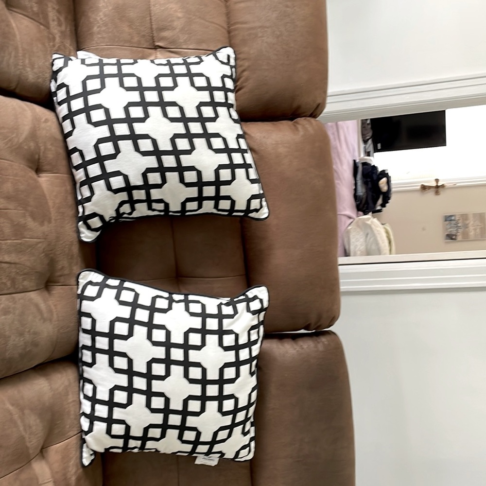 Two Milano cotton pillows